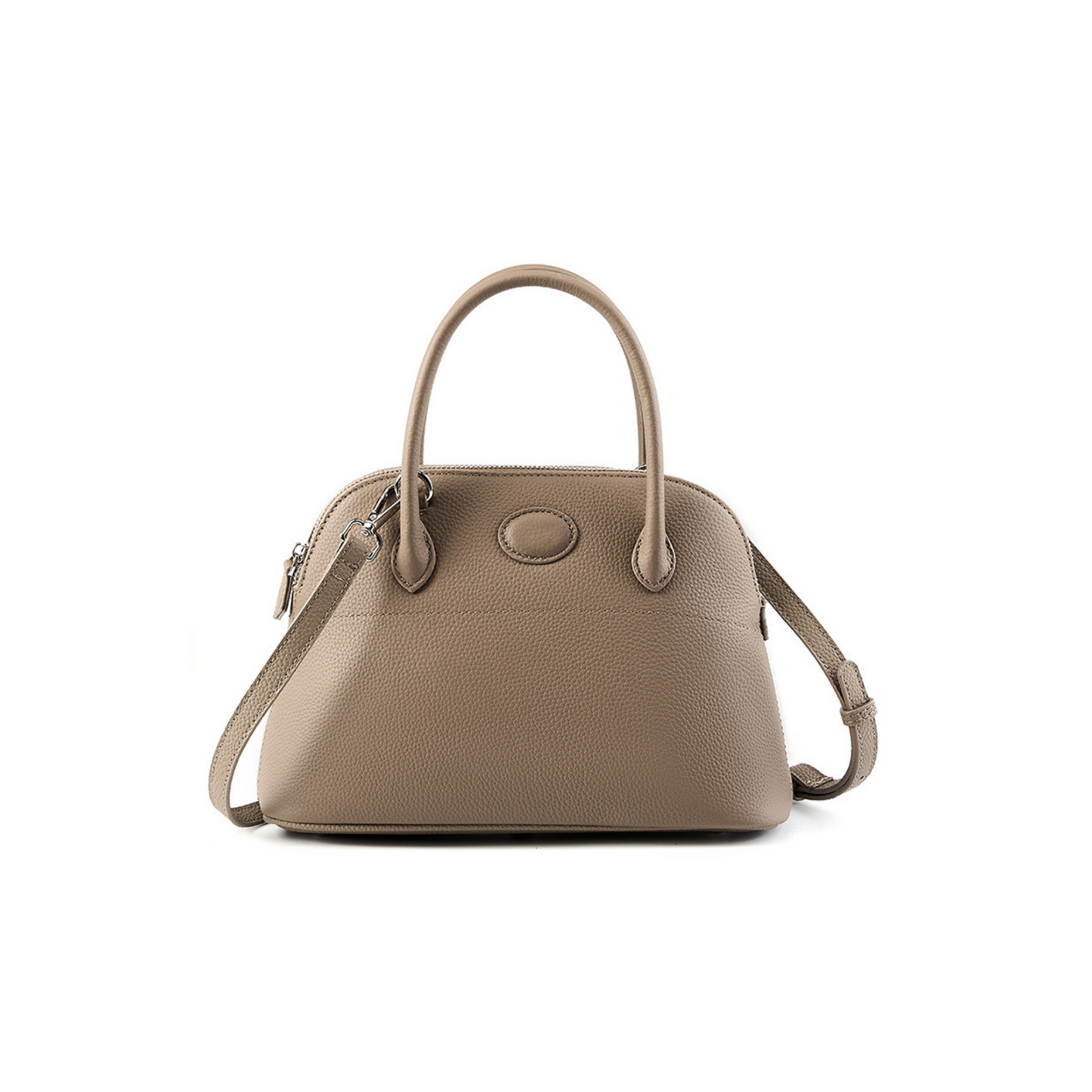 Hermes Bolide Inspired Leather Handbag