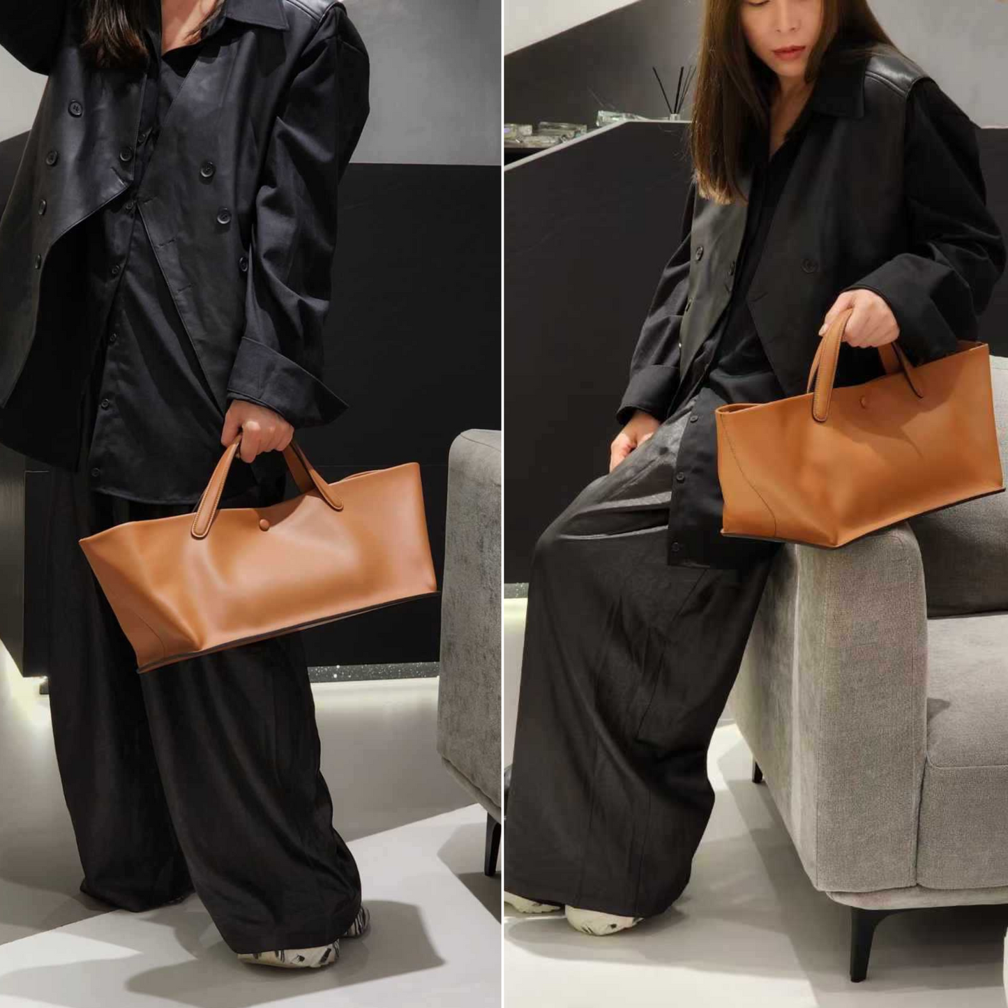 The Row Idaho inspired Luxurious Leather Bag
