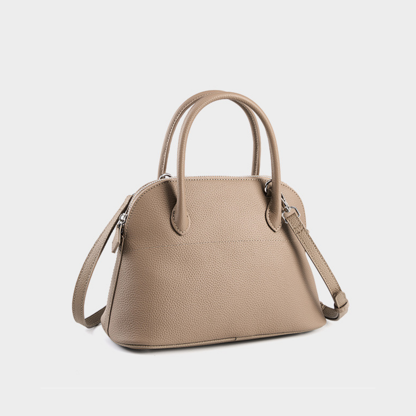Hermes Bolide Inspired Leather Handbag