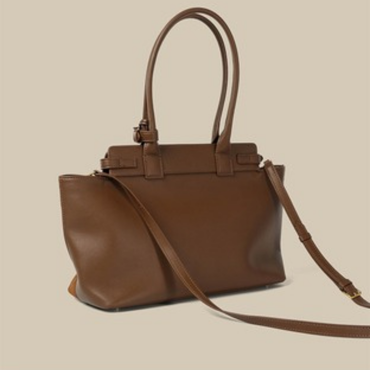 Céline CONTI Inspired Leather Handbag