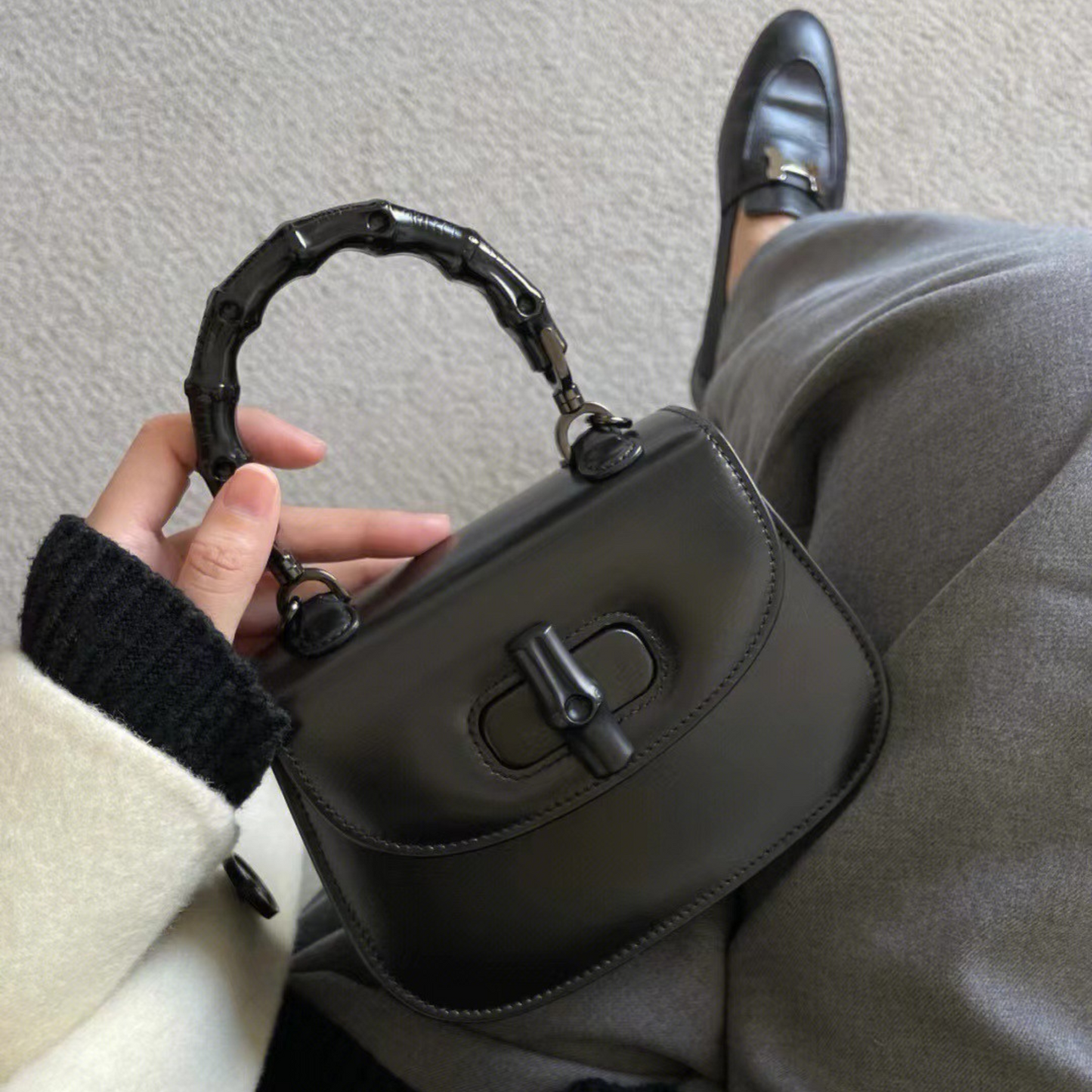 Gucci Bamboo 1947 Inspired top handle Leather bag