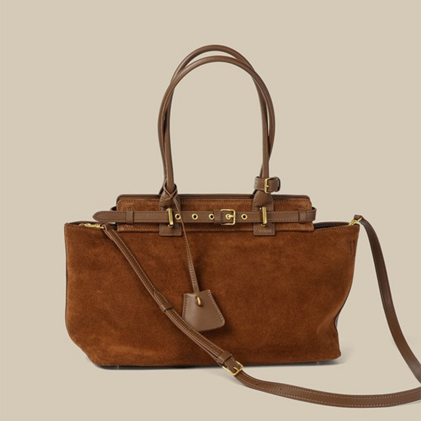 Céline CONTI Inspired Leather Handbag