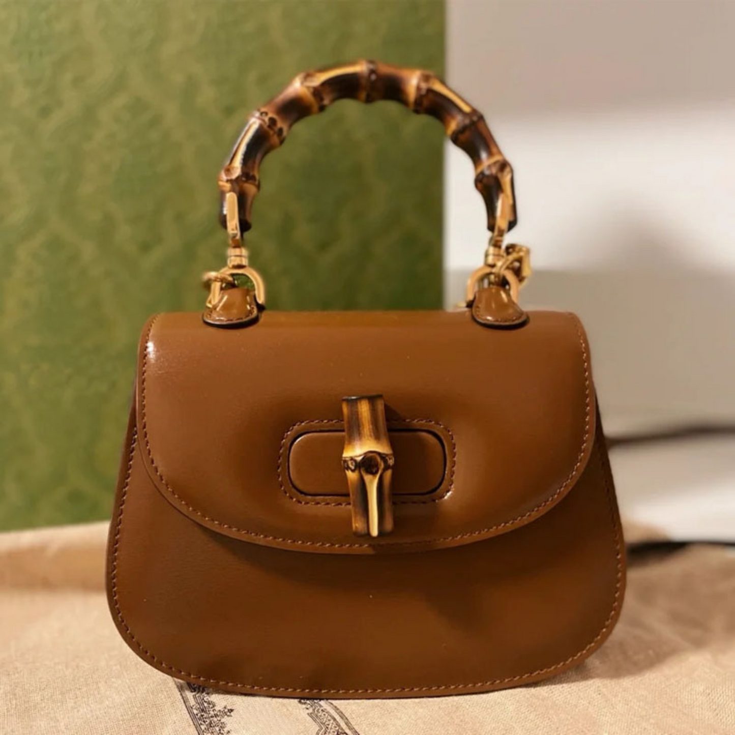 Gucci Bamboo 1947 Inspired top handle Leather bag
