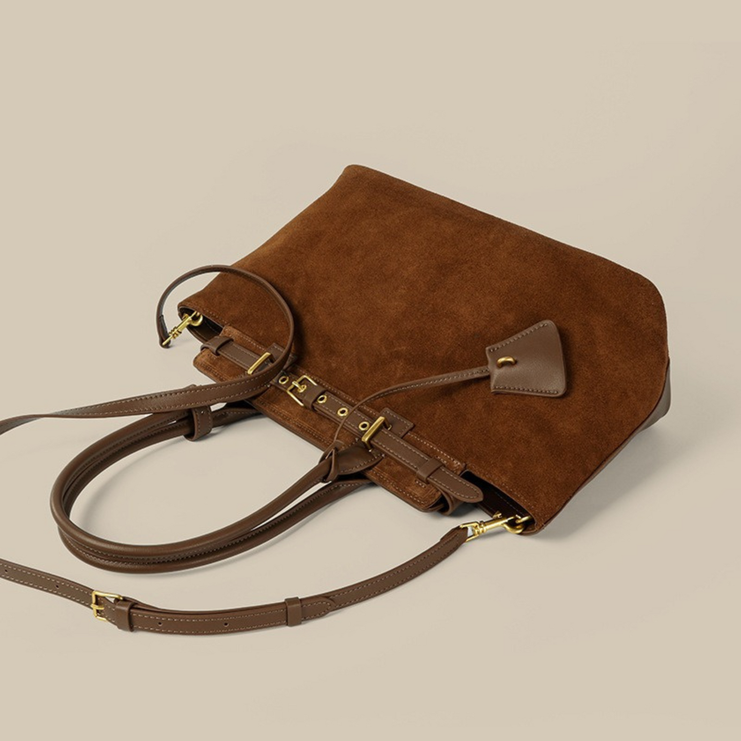 Céline CONTI Inspired Leather Handbag