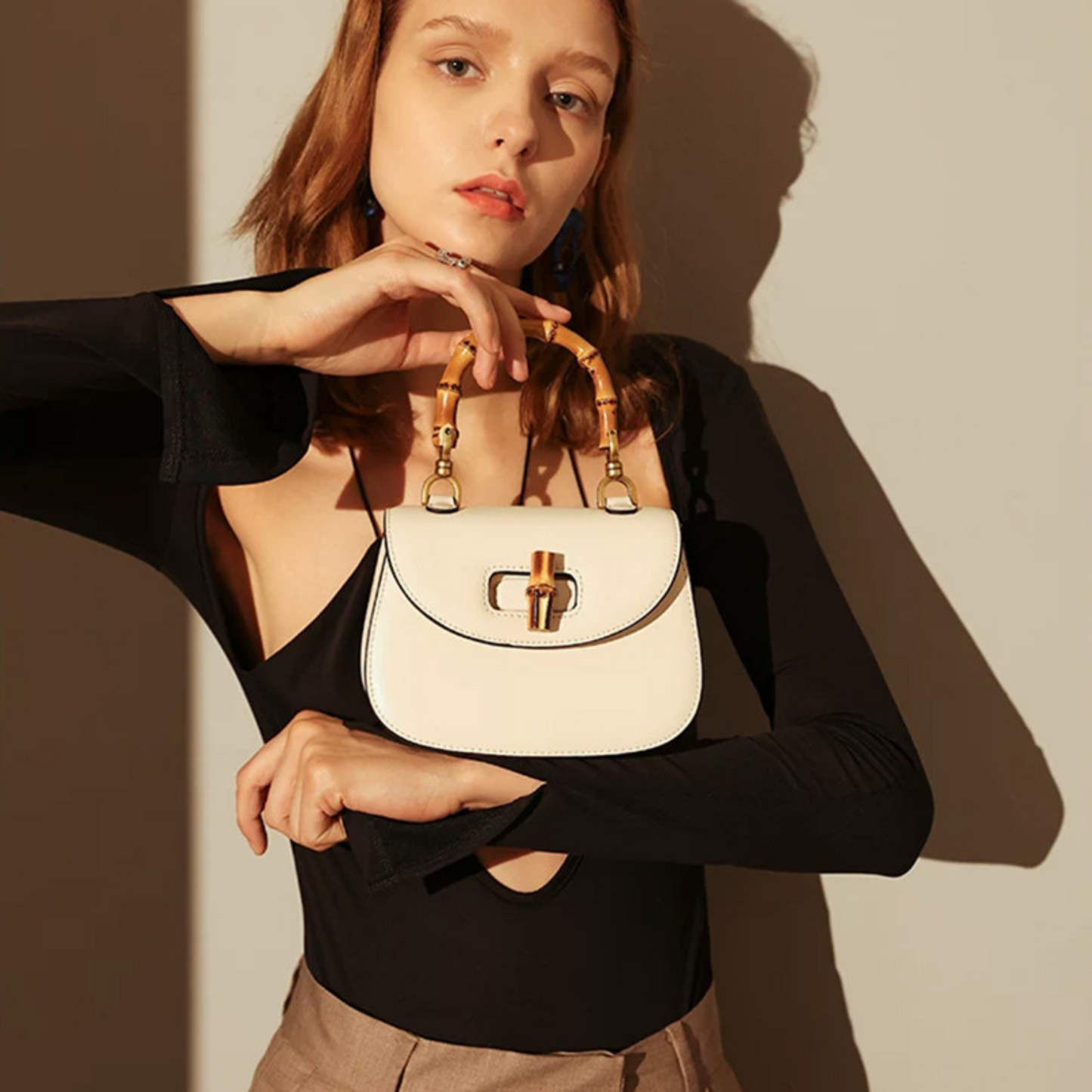 Gucci Bamboo 1947 Inspired top handle Leather bag