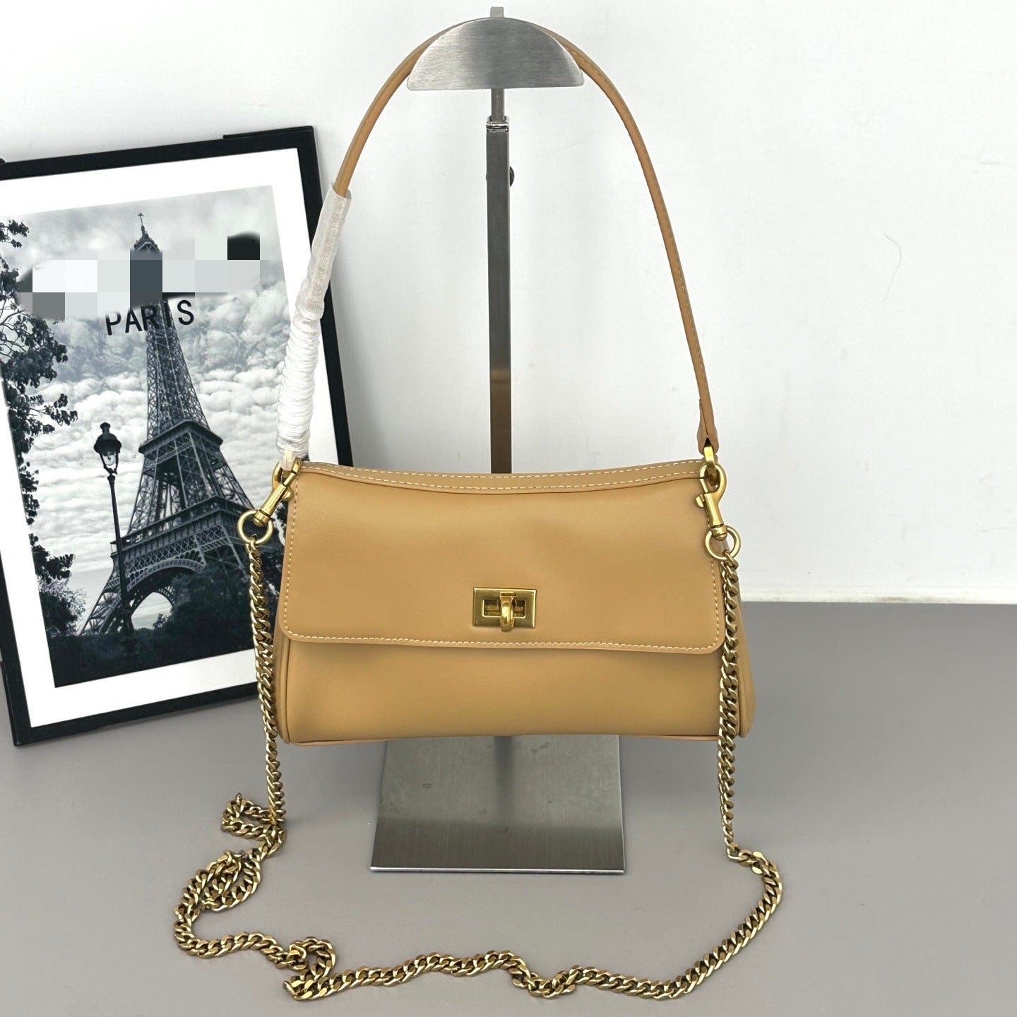 Balenciaga Rodeo Nano With Chain Inspired Leather handbag