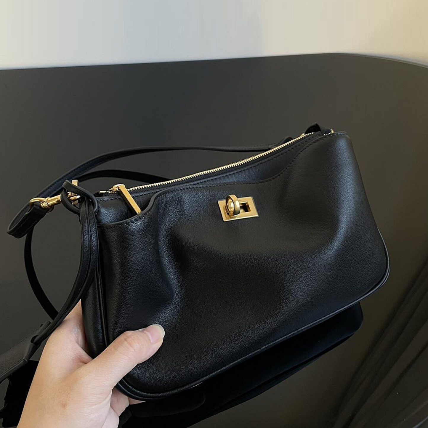 Balenciaga Rodeo Sling Pochette Inspired Luxurious Leather Bag