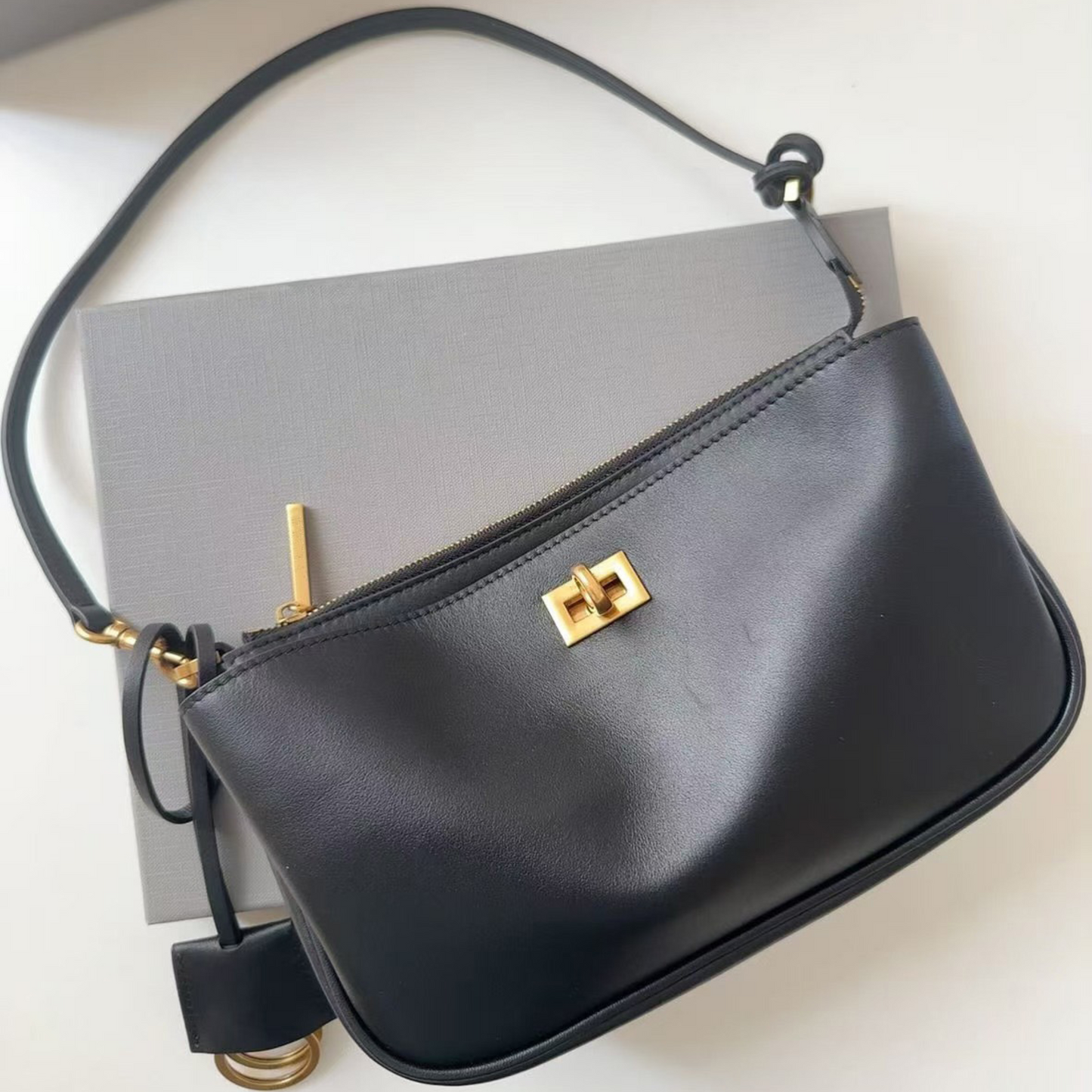 Balenciaga Rodeo Sling Pochette Inspired Luxurious Leather Bag