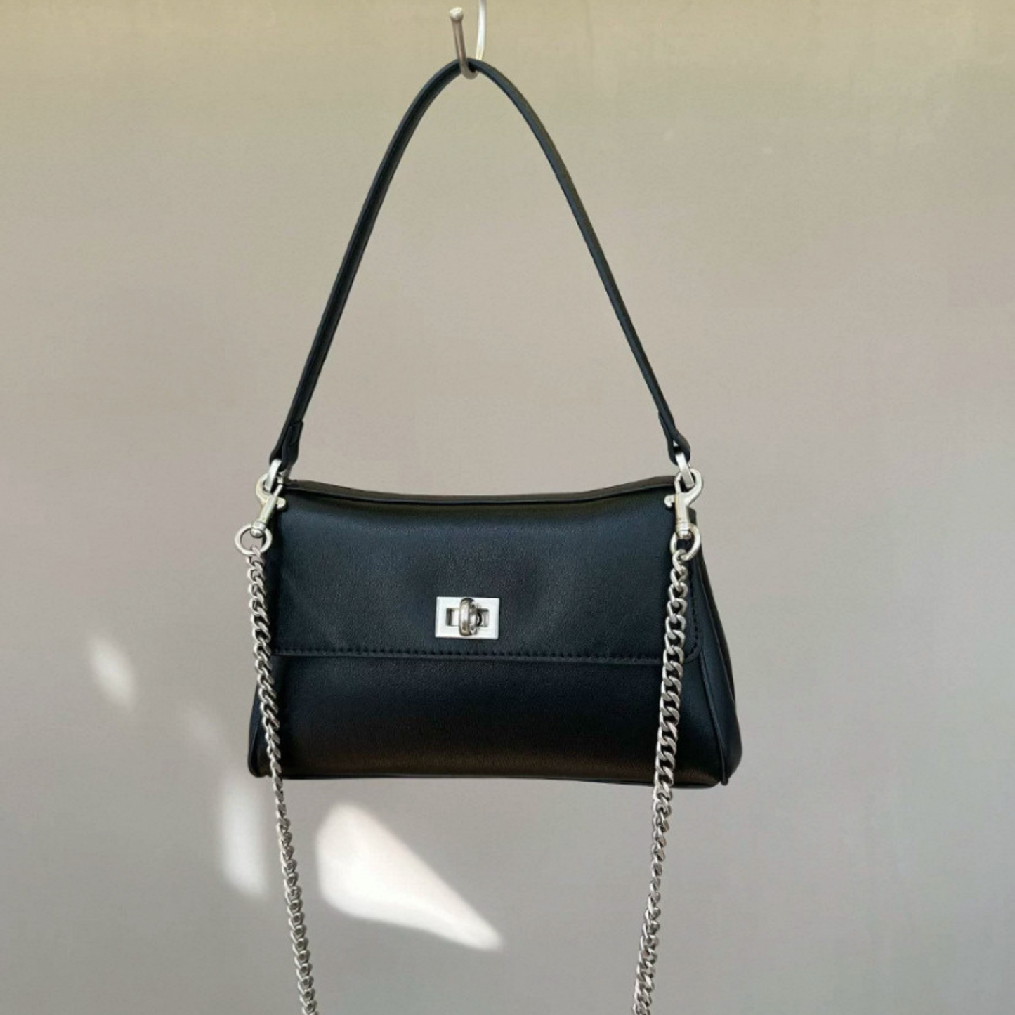 Balenciaga Rodeo Nano With Chain Inspired Leather handbag