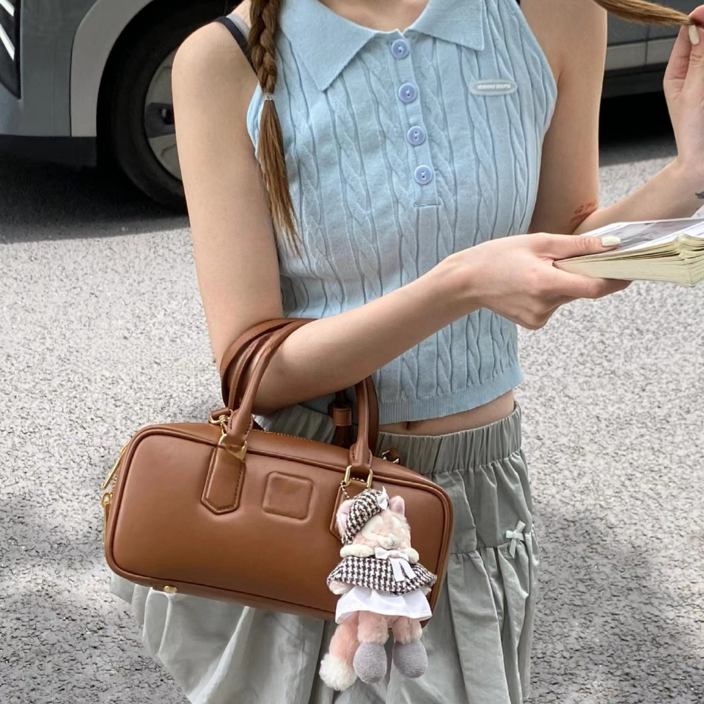 MIUMIU Arcadie-Inspired Leather Handbag