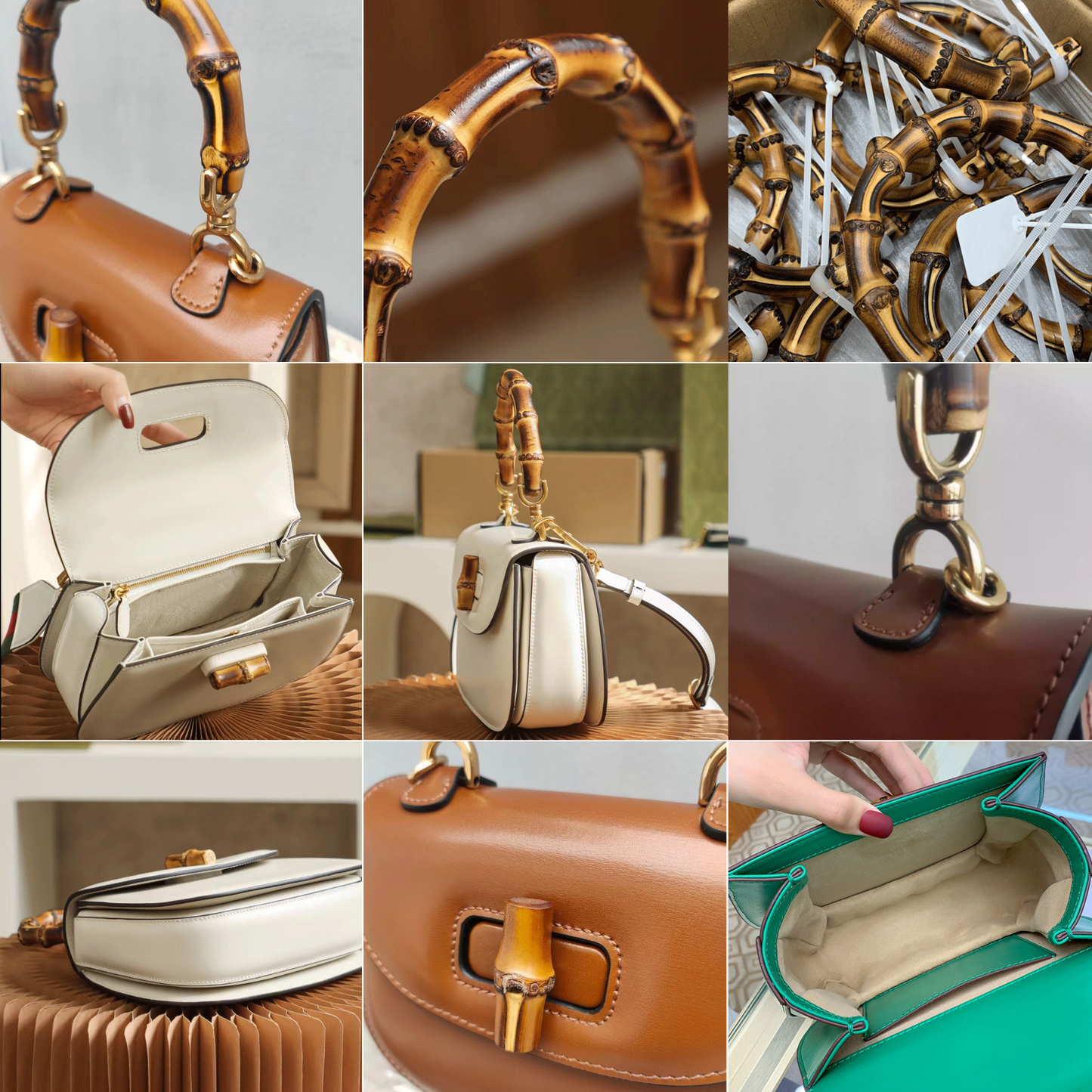 Gucci Bamboo 1947 Inspired top handle Leather bag