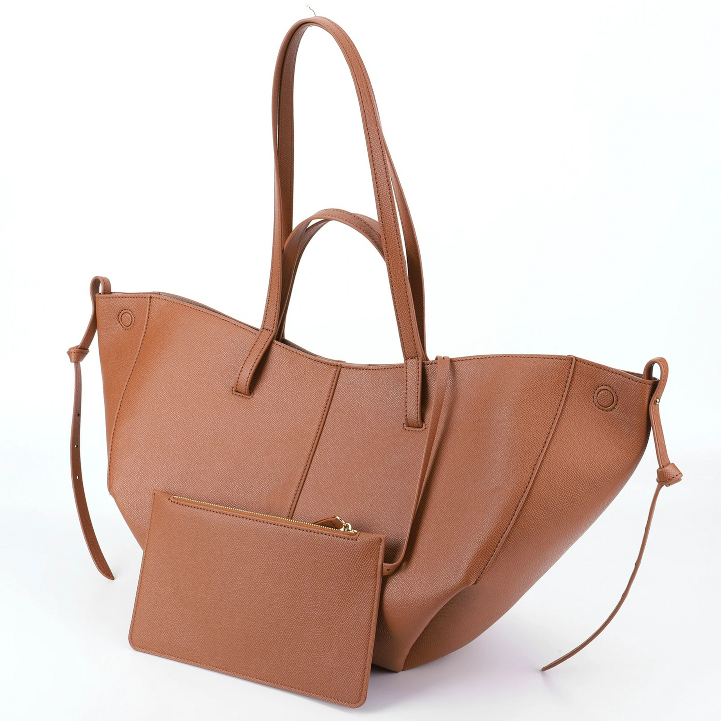 Polène Cyme inspired Textured Leather Bag