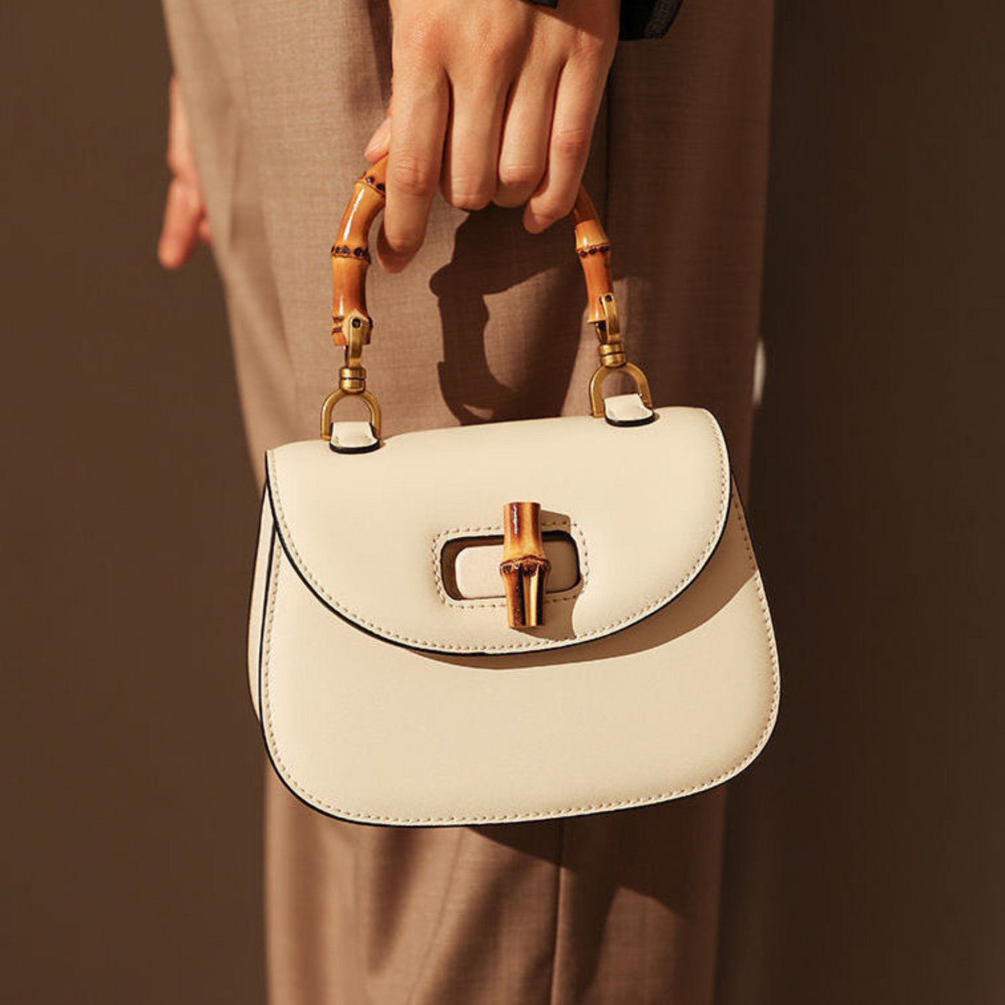 Gucci Bamboo 1947 Inspired top handle Leather bag