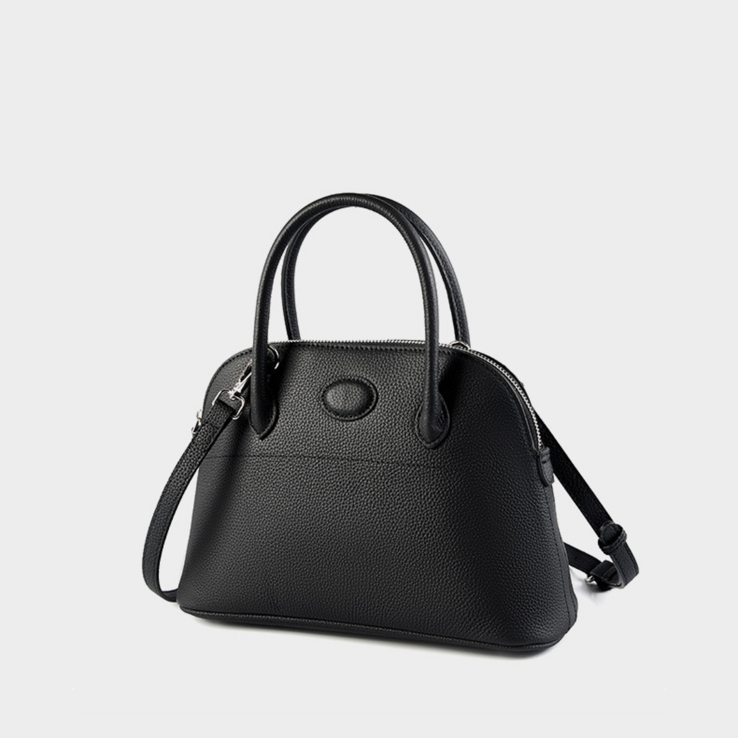 Hermes Bolide Inspired Leather Handbag