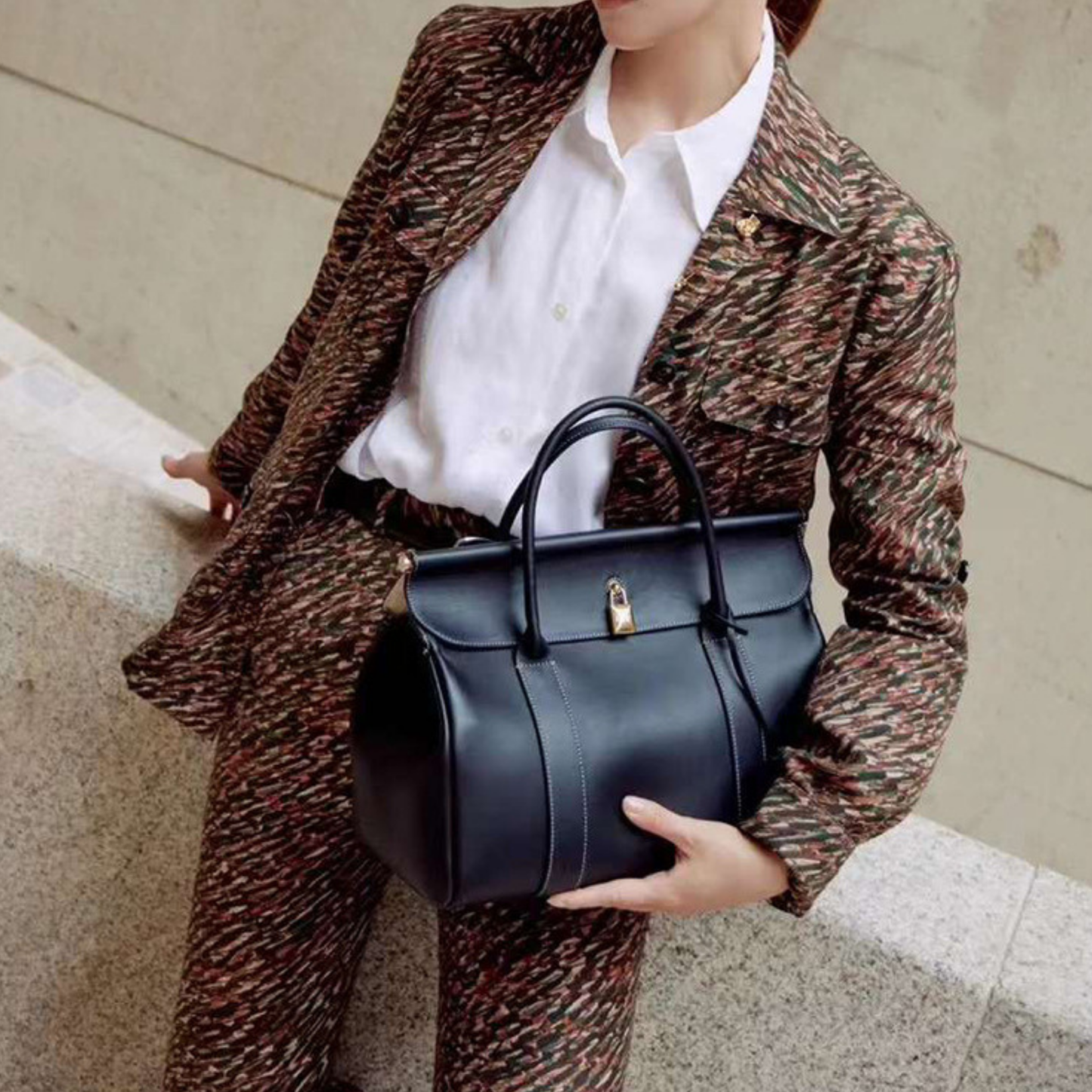 Loro Piana Loom L32 Inspired Leather Bag