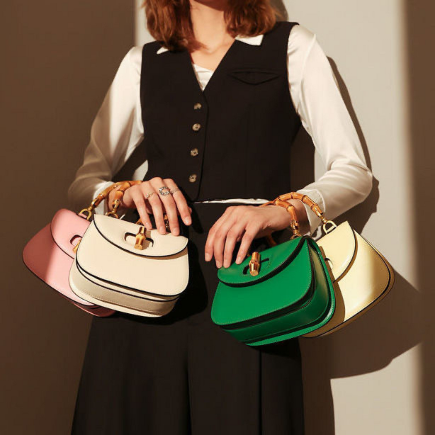 Gucci Bamboo 1947 Inspired top handle Leather bag