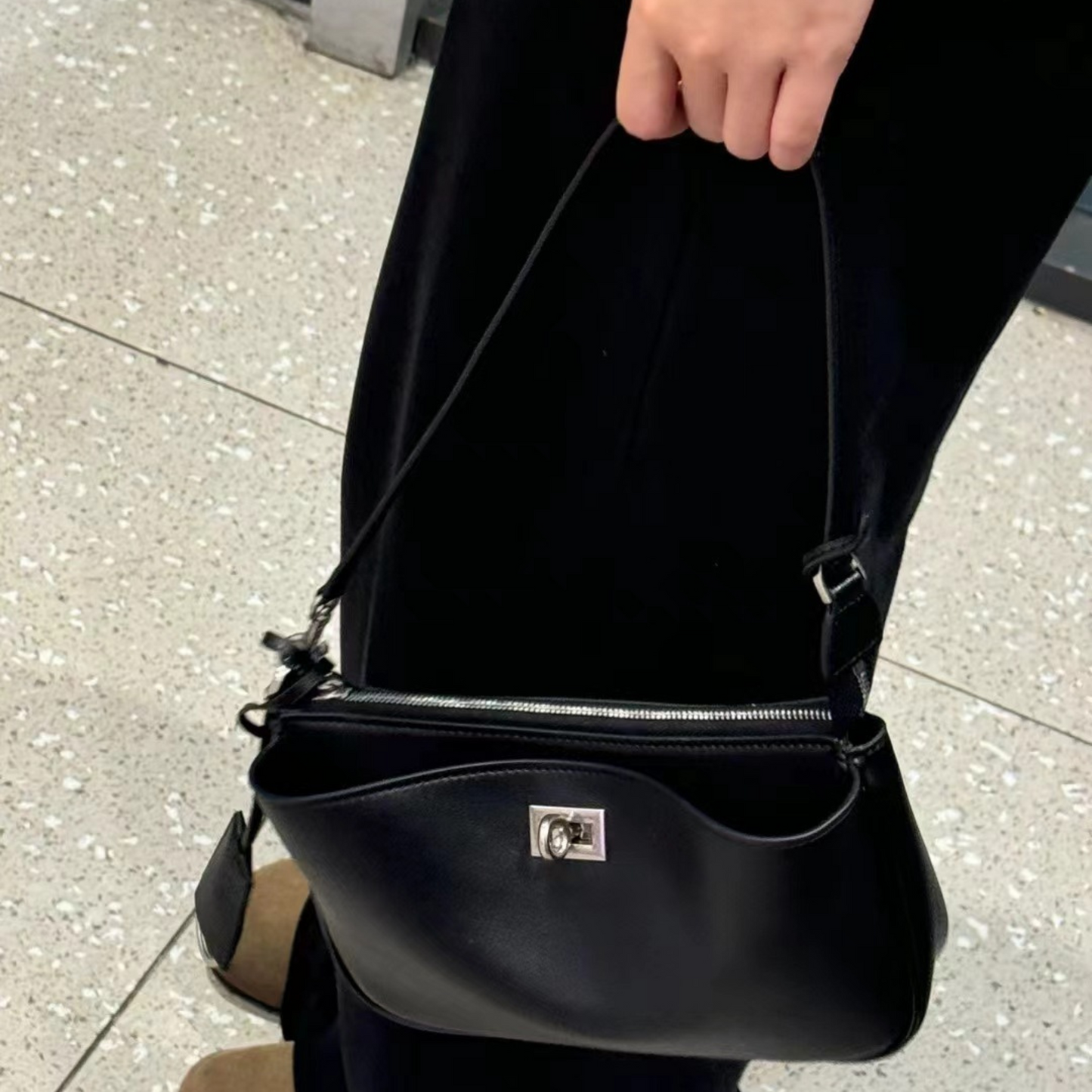 Balenciaga Rodeo Sling Pochette Inspired Luxurious Leather Bag