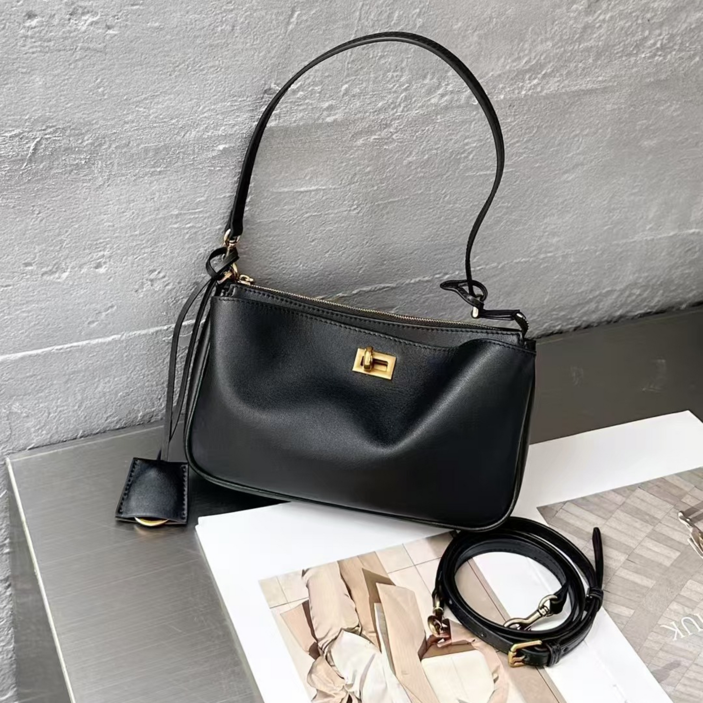 Balenciaga Rodeo Sling Pochette Inspired Luxurious Leather Bag