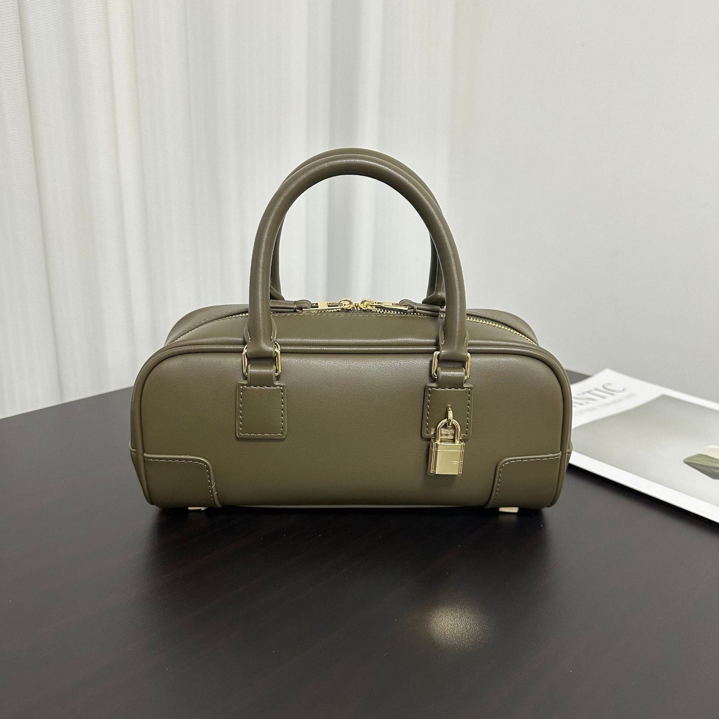 Loewe Amazona 23-Cropped Inspired Leather bag