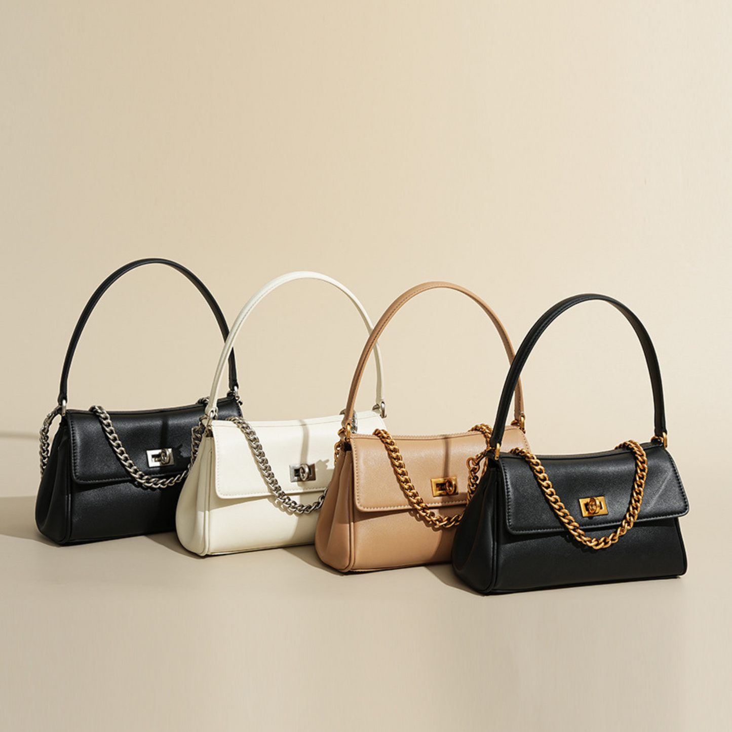 Balenciaga Rodeo Nano With Chain Inspired Leather handbag